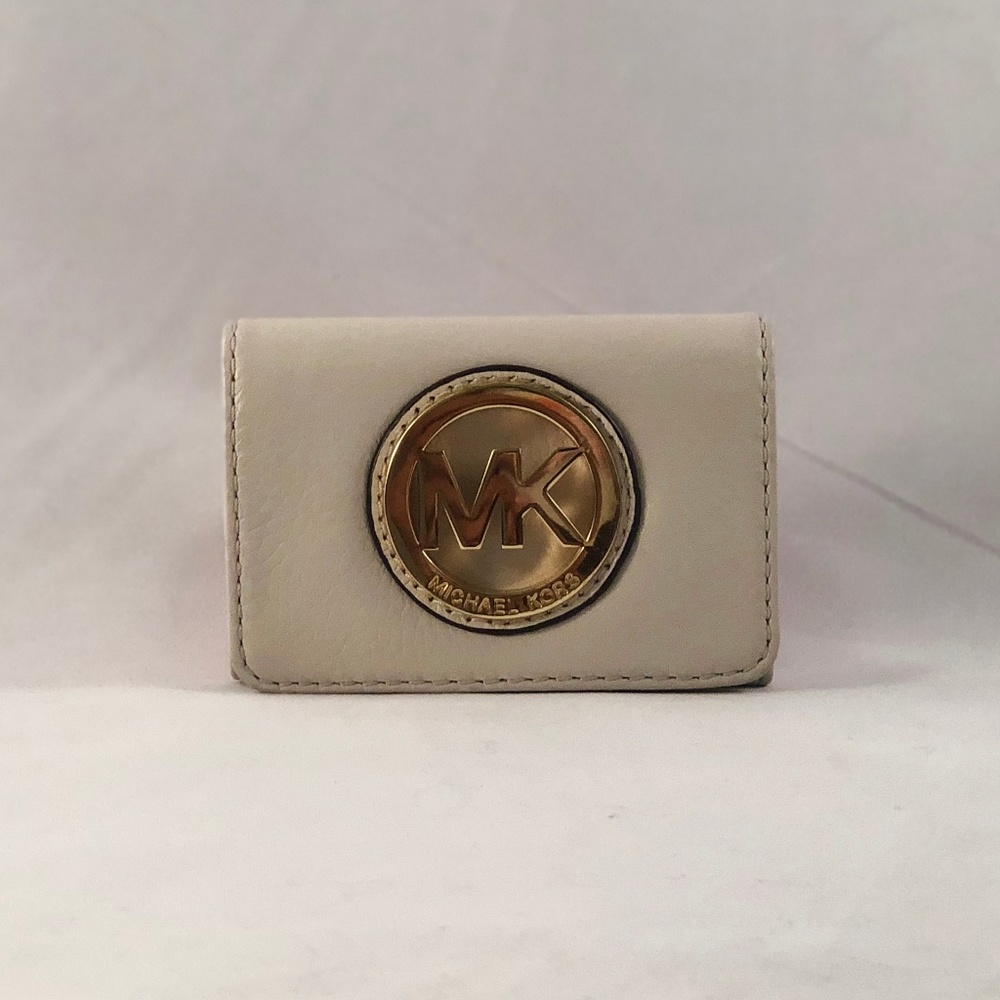 Michael Kors Fulton Leather Card Case Wallet (NEW)